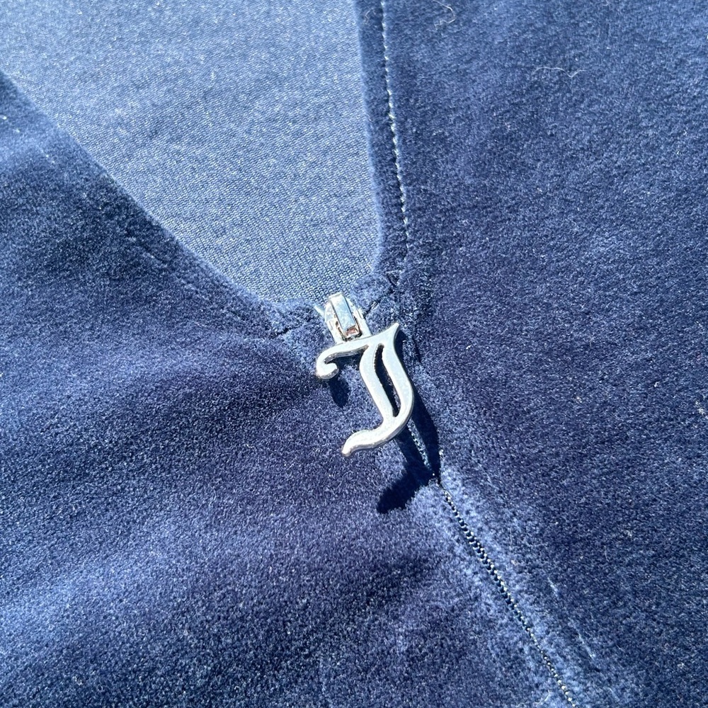 Juicy Couture Navy Blue Zip-Up Top - Picture 6 of 6